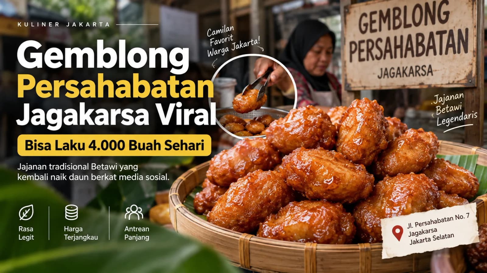 Gemblong Persahabatan: Ketika Jajanan Tradisional Betawi Menjadi Fenomena Digital di Jagakarsa